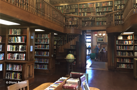 Interior of library in St Johnsbury, VT