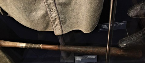 Ty Cobb bat and spikes